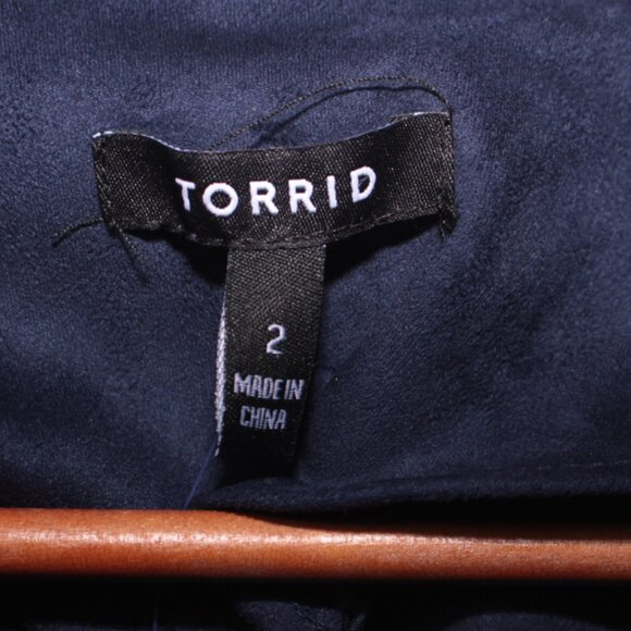 NWT Torrid Faux Suede Moto Jacket Plus Size 2 - Picture 6 of 7